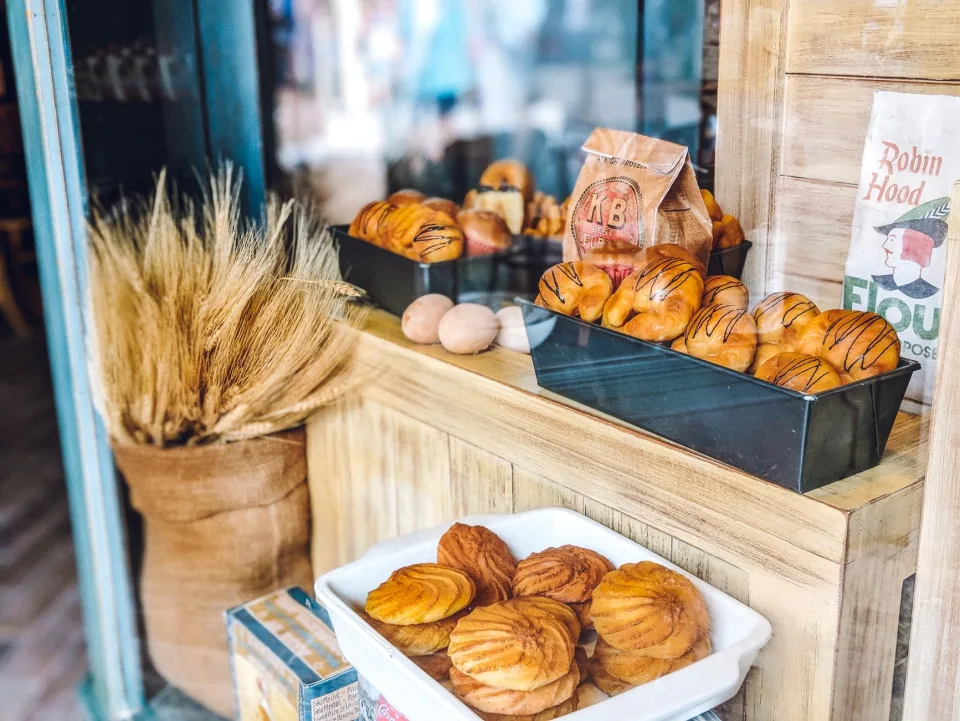 Khu trưng bày bánh thành phẩm